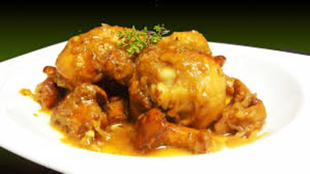 41. Piernas pollo cerveza